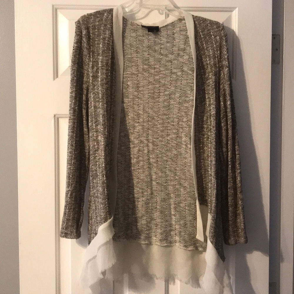 Cream/brown cardigan